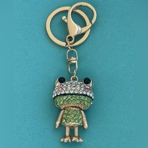 BAG CHARM  Cartoon Frog Green